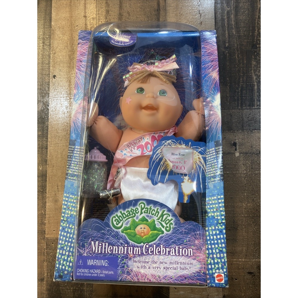 Cabbage Patch Kids Millennium Celebration Bliss‎ Rose Play Doll Y2K 1999 Vintage